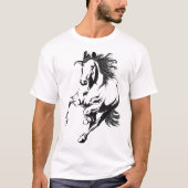 Pferd-Shirt für Mädchen Liebliches Pferd für Junge T-Shirt (Vorderseite)