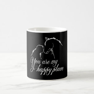 Pferd Sie sind mein glücklicher Ort Frauen Print T Kaffeetasse
