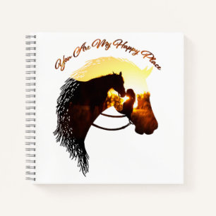 Pferd Sie sind mein glücklicher Ort Pferd Lover We Notizblock
