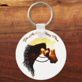 Pferd Sie sind mein glücklicher Ort Pferd Lover We Schlüsselanhänger (Vorderseite)