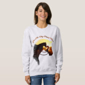 Pferd Sie sind mein glücklicher Ort Pferd Lover We Sweatshirt (Vorne ganz)