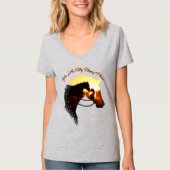 Pferd Sie sind mein glücklicher Ort Pferd Lover We T-Shirt (Vorderseite)