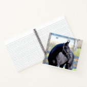 Pferd & Sonnenaufgang beim SeenNotebook Notizblock (Innenseite)