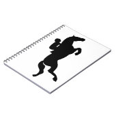 Pferd springen notizblock (Linke Seite)