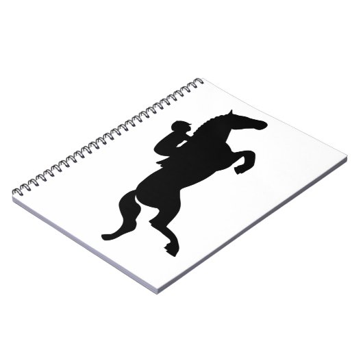 Pferd springen notizblock (Linke Seite)