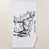 Pferd Strandtuch (Vorderseite)