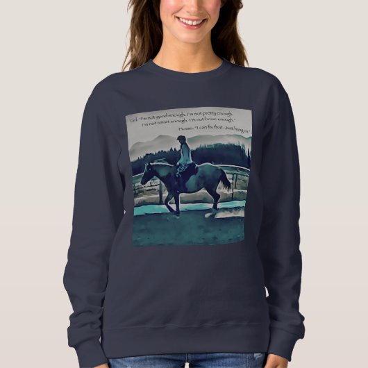 Pferd Sweatshirt (Vorderseite)