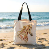 Pferd-Tasche Blumen Boho Reitsport Tasche