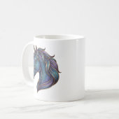 Pferd Tasse Luxus-Linienkunst Himmlisch (Vorderseite Links)