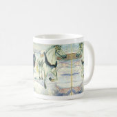 Pferd Team in Snow von Edvard Munch Kaffeetasse (VorderseiteRechts)