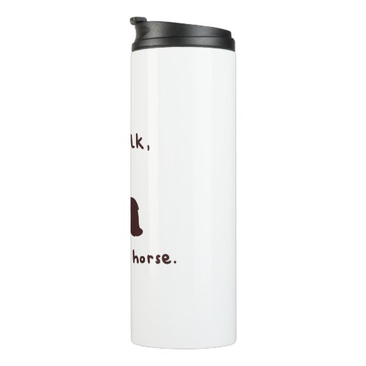 Pferd Thermosbecher (Nach rechts gedreht)