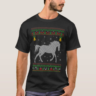 Pferd Tierliebhaber Weihnachten Hässliches Pferd C T-Shirt