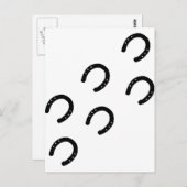 Pferd - Tracks Postkarte (Vorne/Hinten)