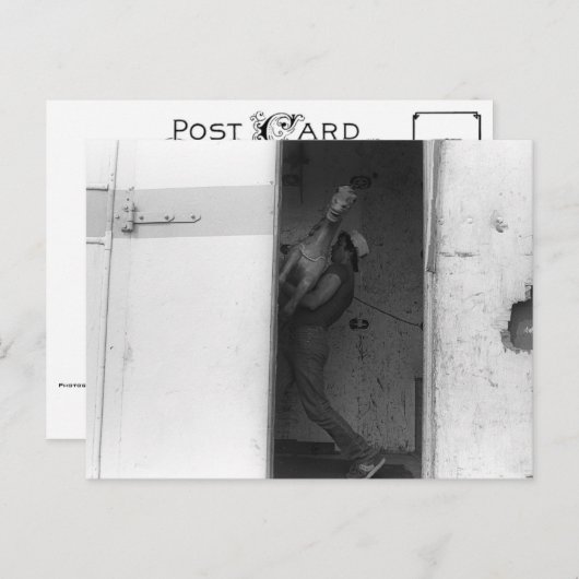 Pferd tragen postkarte (Vorne/Hinten)