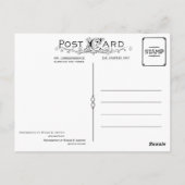 Pferd tragen postkarte (Rückseite)