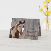 Pferd u. Barndoor Karte-fertigen jede mögliche Karte (Gelbe Blume)