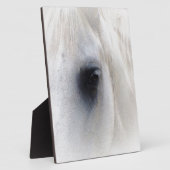 Pferd u. Blumen Fotoplatte (Seite)