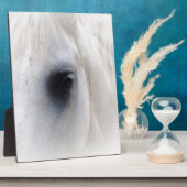 Pferd u. Blumen Fotoplatte (Seite)