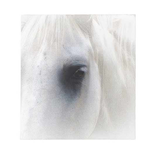 Pferd u. Blumen Notizblock (Vorderseite)