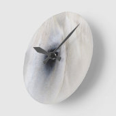 Pferd u. Blumen Runde Wanduhr (Winkel)