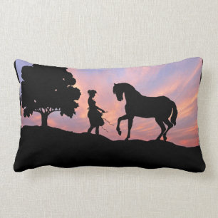 Pferd u. ErstSilhouette-Kissen Lendenkissen