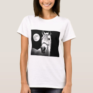Pferd u. Mond T-Shirt