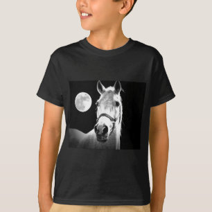 Pferd u. Mond T-Shirt