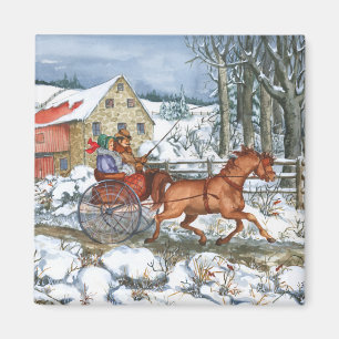 Pferd u. Wagen Magnet