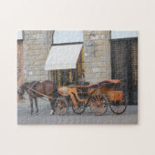 Pferd u. Wagen Puzzle (Horizontal)