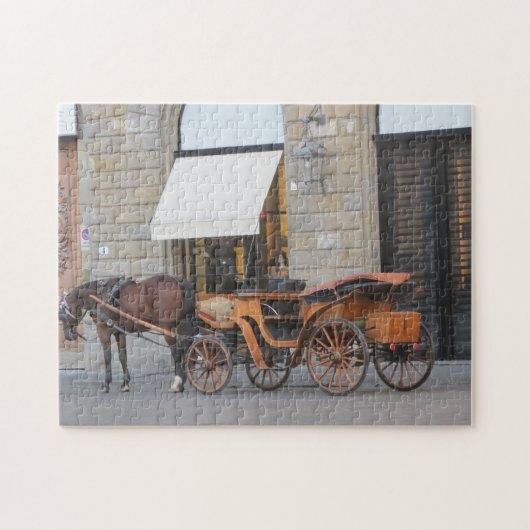 Pferd u. Wagen Puzzle (Horizontal)
