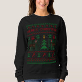 Pferd Ugly Weihnachten Sweater Horse Weihnachten Sweatshirt (Vorderseite)