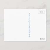 Pferd um die Sitzkarte Postkarte (Rückseite)