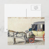 Pferd und Beförderung, 1825 Postkarte (Vorne/Hinten)