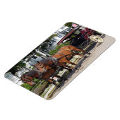 Pferd und Beförderung auf der Insel Mackinac MI Magnet (Linke Seite)