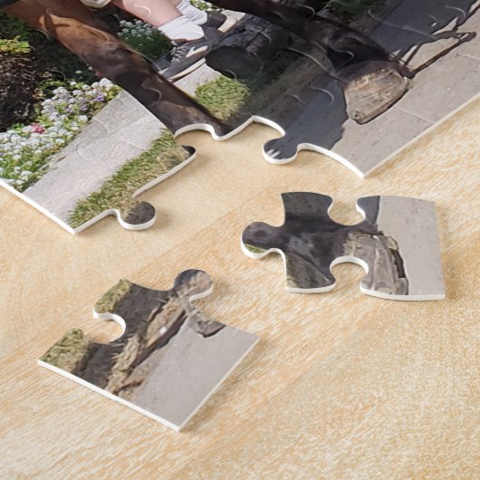 Pferd und Beförderung auf der Insel Mackinac MI Puzzle (Seite)