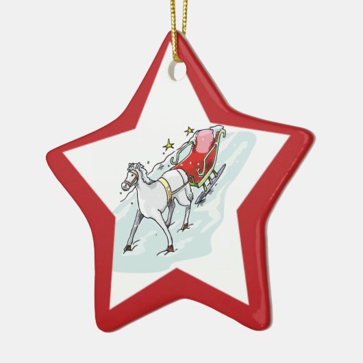 Pferd und Beförderung - Keramikornament (Links)