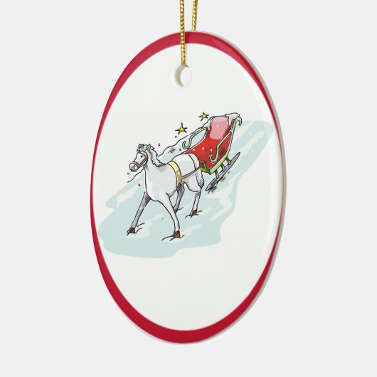 Pferd und Beförderung - Keramikornament (Links)