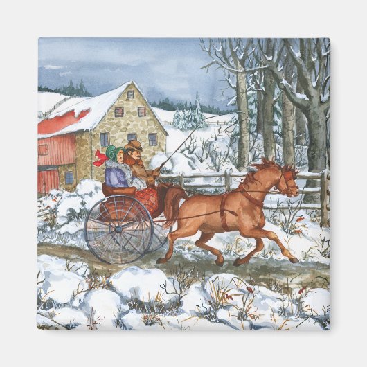 Pferd und Beförderung Magnet (Vorne)