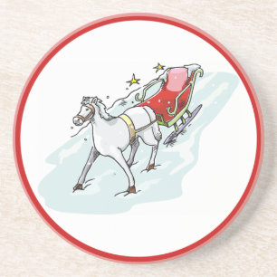 Pferd und Beförderung - Untersetzer