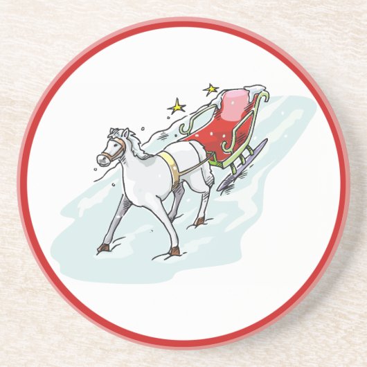 Pferd und Beförderung - Untersetzer (Vorne)