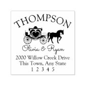 Pferd- und Beförderungsadresse Permastempel (Design)