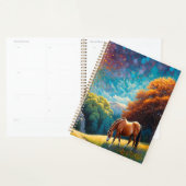 Pferd und Blumen auf einer bunten Wiese Planer (Anzeige)