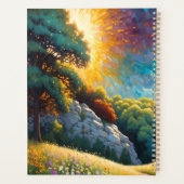 Pferd und Blumen auf einer bunten Wiese Planer (Rückseite)