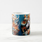 Pferd und Blumen, Reitergeschenk, Pferdereiten Kaffeetasse (Mittel)
