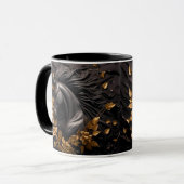 Pferd und Blumen, Reitergeschenk, Pferdereiten Tasse (Vorderseite Links)