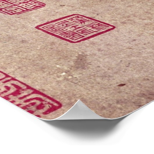 Pferd und Bräuche im Winter Poster (Ecke)