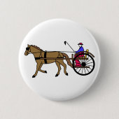 Pferd und Buggy Button (Vorderseite)