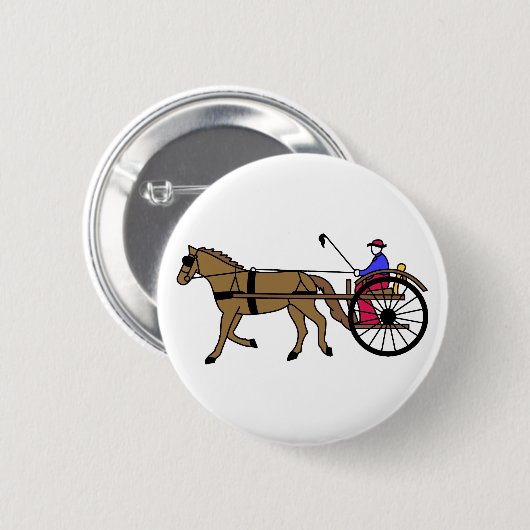 Pferd und Buggy Button (Vorne & Hinten)