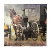 Pferd und Buggy Fliese (Vorderseite)