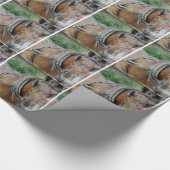 Pferd und Buggy Geschenkpapier (Ecke)
